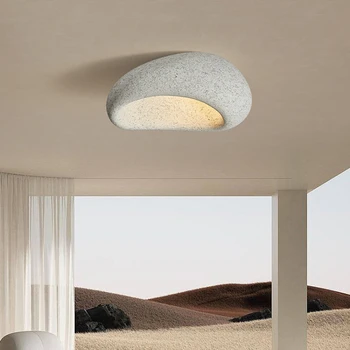 Скандинавский минимализм, Ваби Саби, светодиоды E27, потолочные светильники, люстра кремового цвета, потолочные светильники для спальни, декор из светодиодов