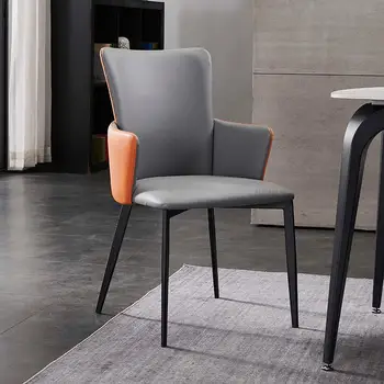 Скандинавский стул для гостиной со спинкой и подлокотником, обеденный стул, современный минималистичный домашний стул, Дизайнерская мебель для бара в ресторане отеля