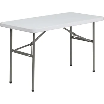 Складной стол из гранитного пластика 4 фута, 48,25 х 24,00 х 29,00 дюймов, стол для кемпинга