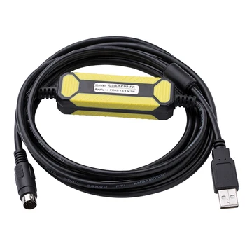 Совместим с кабелем для программирования ПЛК серии FX/1N/1S/2N/3U3S USB-SC09-кабель для загрузки данных FX