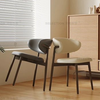 Современный обеденный стул Для гостиной, Эргономичный Стиль, Расслабляющий Дизайнерский Кожаный Стул, Макияж, Салон Silla, Постмодернистская Мебель