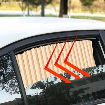 Солнцезащитный козырек на боковое стекло автомобиля, защита от ультрафиолета, Выдвижной протектор окна автомобиля Для Toyota RAV4 RAV-4 2018 2017 2016 2015