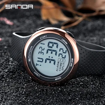 Спортивные мужские часы SANDA, водонепроницаемые светодиодные военные электронные часы с большим циферблатом, наручные часы, Цифровые часы для мужчин Relogio Masculino
