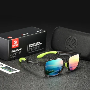 Спортивные Солнцезащитные очки с Поляризацией Для Мужчин Cool UV400 Для вождения, Солнцезащитные очки с антибликовым покрытием TR90, легкие Солнцезащитные Очки с бесплатным чехлом на молнии