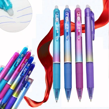 Стираемая шариковая ручка Colorful Press Magic Стираемая ручка 0,5 мм с синими чернилами для офиса, школьных письменных принадлежностей, канцелярских принадлежностей для студентов