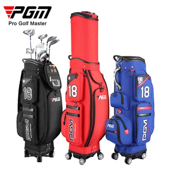 Сумка для гольфа PGM, Мужская воздушная сумка, Четырехколесная Плоская Телескопическая сумка, Водонепроницаемая сумка для гольфа