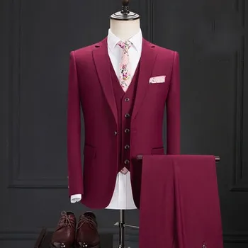 Сшитое на заказ Свадебное платье Жениха, блейзер, брюки, деловые классические брюки высокого класса SA04-52999