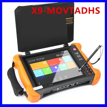 Тестер видеонаблюдения X9ADH X9MOVTADHS тестер IP-камеры для TVI CVI AHD SDI 4K H.265 тестирование камеры PTZ-контроллер с TDR Ipc-тестером Poe