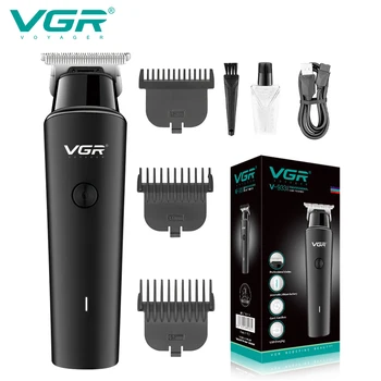 Триммер для волос VGR, Перезаряжаемая машинка для стрижки, беспроводная машинка для стрижки волос, профессиональный электрический Триммер для волос с Т-образным лезвием для мужчин V-933