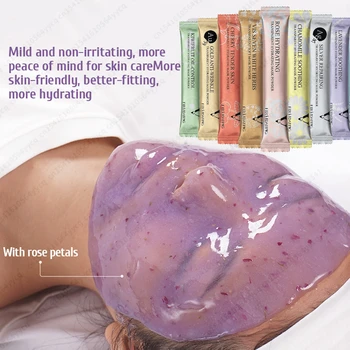 Увлажняющая салонная СПА-мягкая Гидро-Желейная маска-пудра Для ухода за кожей лица, Отбеливающая Розовая Коллагеновая маска для лица 