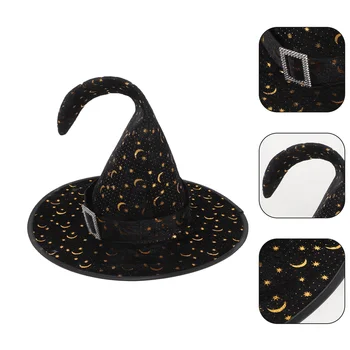 Украшение шляпы ведьмы на Хэллоуин, нежная шляпа ведьмы, головной убор для вечеринки в честь Хэллоуина