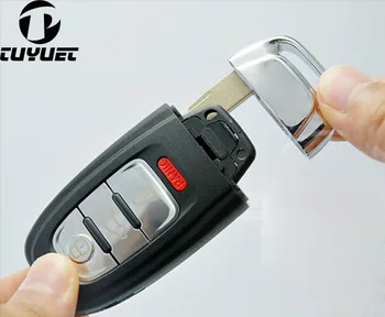 Умный дистанционный ключ в виде ракушки Брелок 3 + 1 кнопка для Audi A3 A4 A5 A6 A7 A8 Q5 S4 S5 S6 4 кнопки