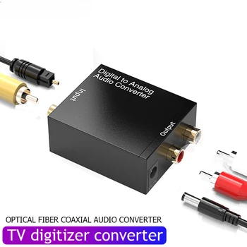Цифровой Аудио Декодер Toslink Spdif Усилитель с Разъемом 3,5 мм для Коаксиального Оптического Волокна Цифро-Аналоговый Аудио Aux Rca PS4 TV Конвертер