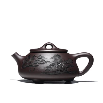 Чайник Zisha, Исин, Чистый Ручной Работы, Знаменитый Чайник Gongfu, Бытовой Аутентичный Чайник Shipiao, Чайный Сервиз, Чайник