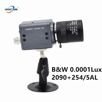 Черно-белая камера HQCAM CCD B & W, камера HQCAM CCD 254AL 255AL со сверхнизкой освещенностью 0,001 Люкс, камера для промышленной инспекции