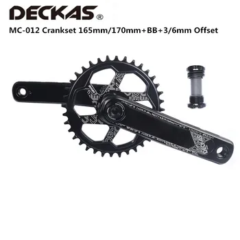 Шатун Deckas Direct GXP 165 мм 170 мм С адаптером BB BSA GXP 3 мм 6 мм Смещенное Кольцо цепи Прямое Для Sram MTB Moutain Bike Велосипед