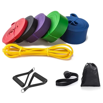 Эластичные фитнес-бандажи для тренировки с отягощениями для тяжелых условий эксплуатации Assist Set Assistance Bands Вспомогательные бандажи для тела