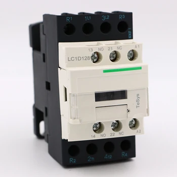 Электрический магнитный контактор переменного тока LC1D128Q7 4P 2NO + 2NC LC1-D128Q7 25A Катушка переменного тока 380V