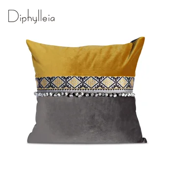 Этнический декоративный чехол для подушки с подвеской в марокканском богемном стиле, чехол для дивана, спальни